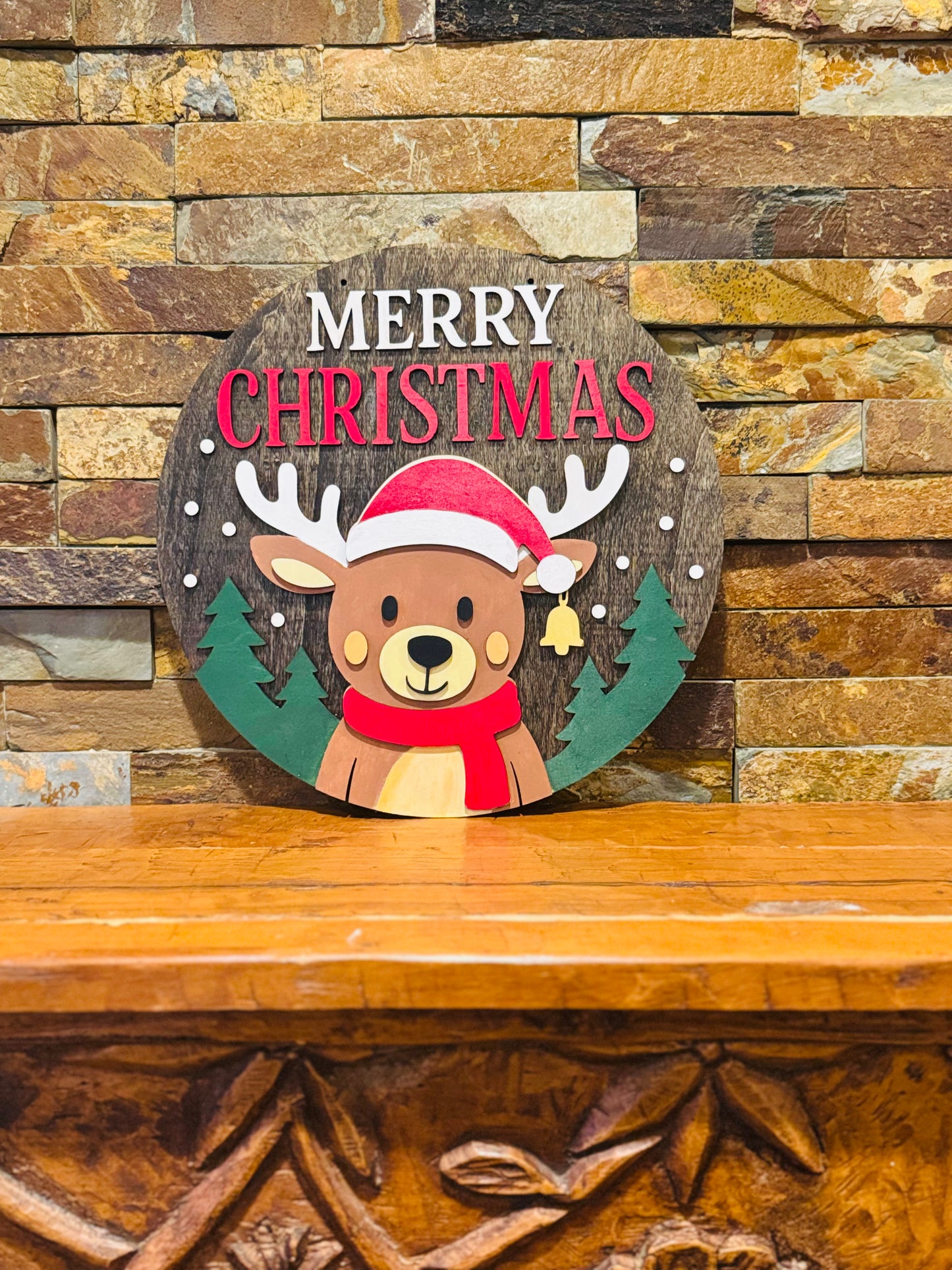 Christmas Reindeer Sign