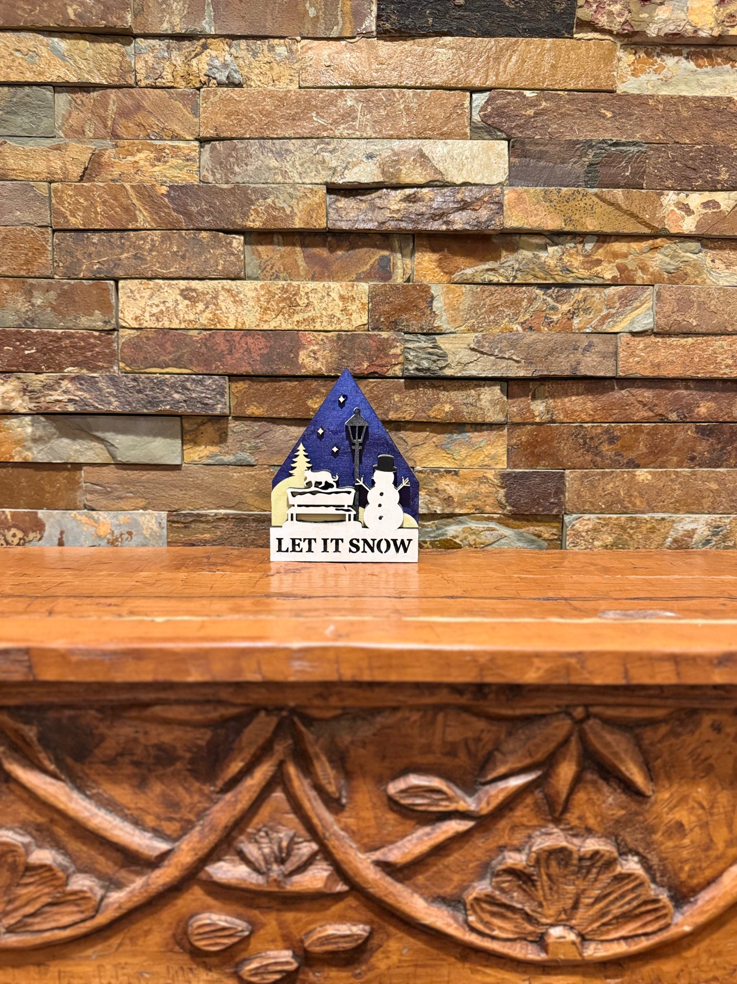 Christmas Snowman Table Decor