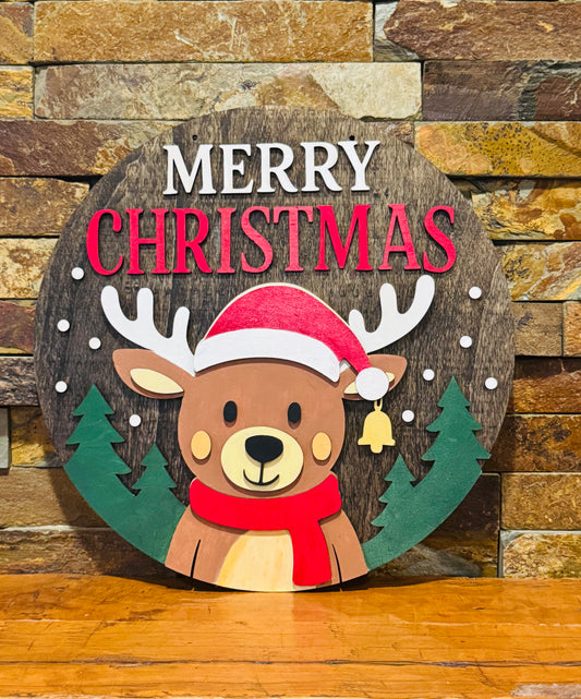 Christmas Reindeer Sign