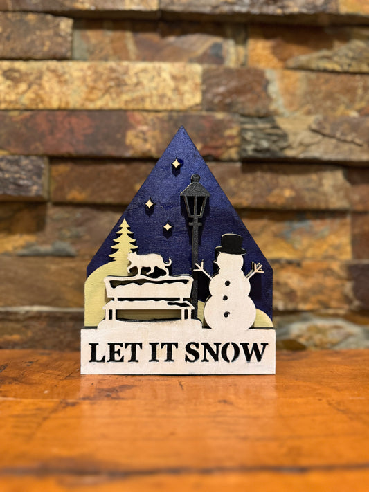 Christmas Snowman Table Decor