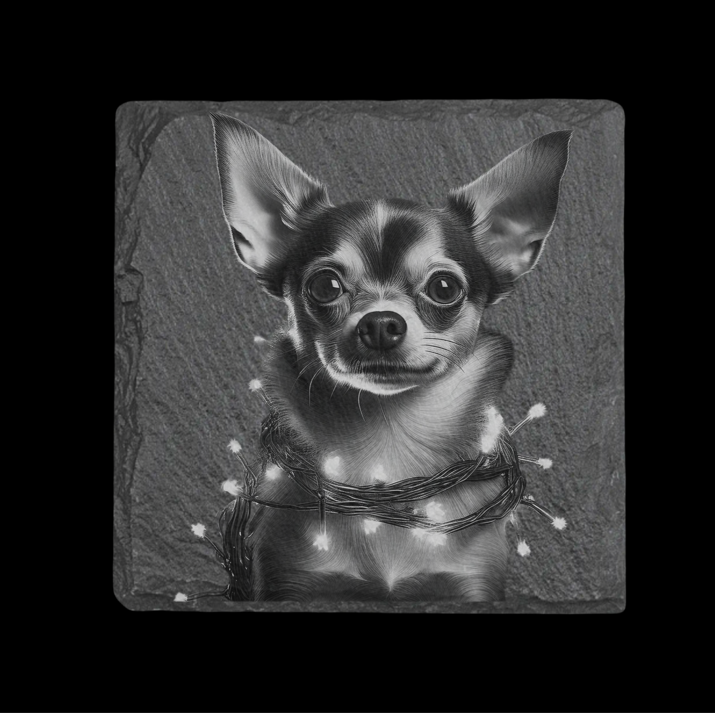 Chihuahua Slate Coaster