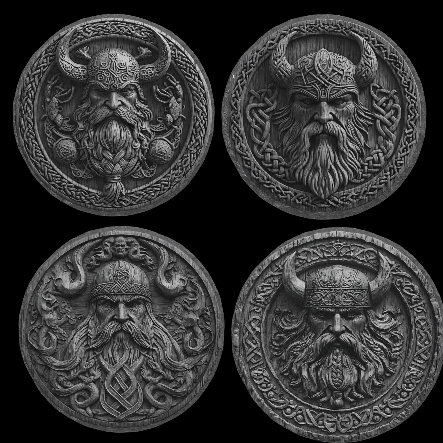 Viking Slate Coaster Set