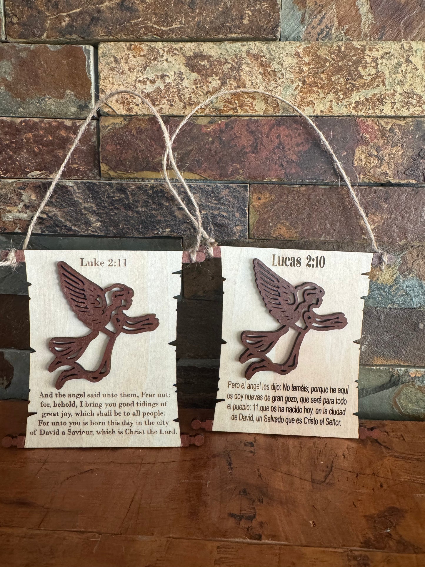 Bible Verse Scroll Ornament