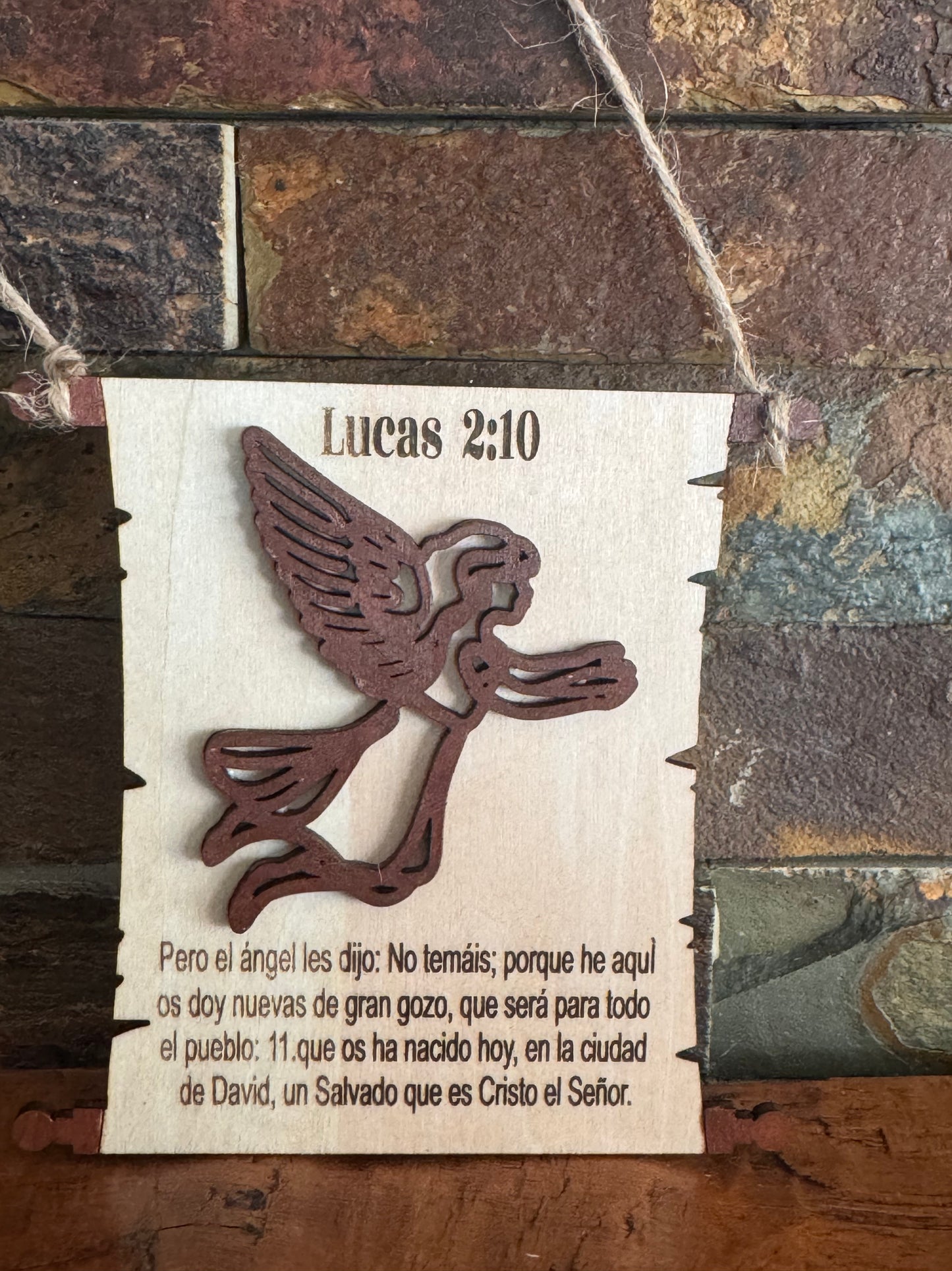 Bible Verse Scroll Ornament