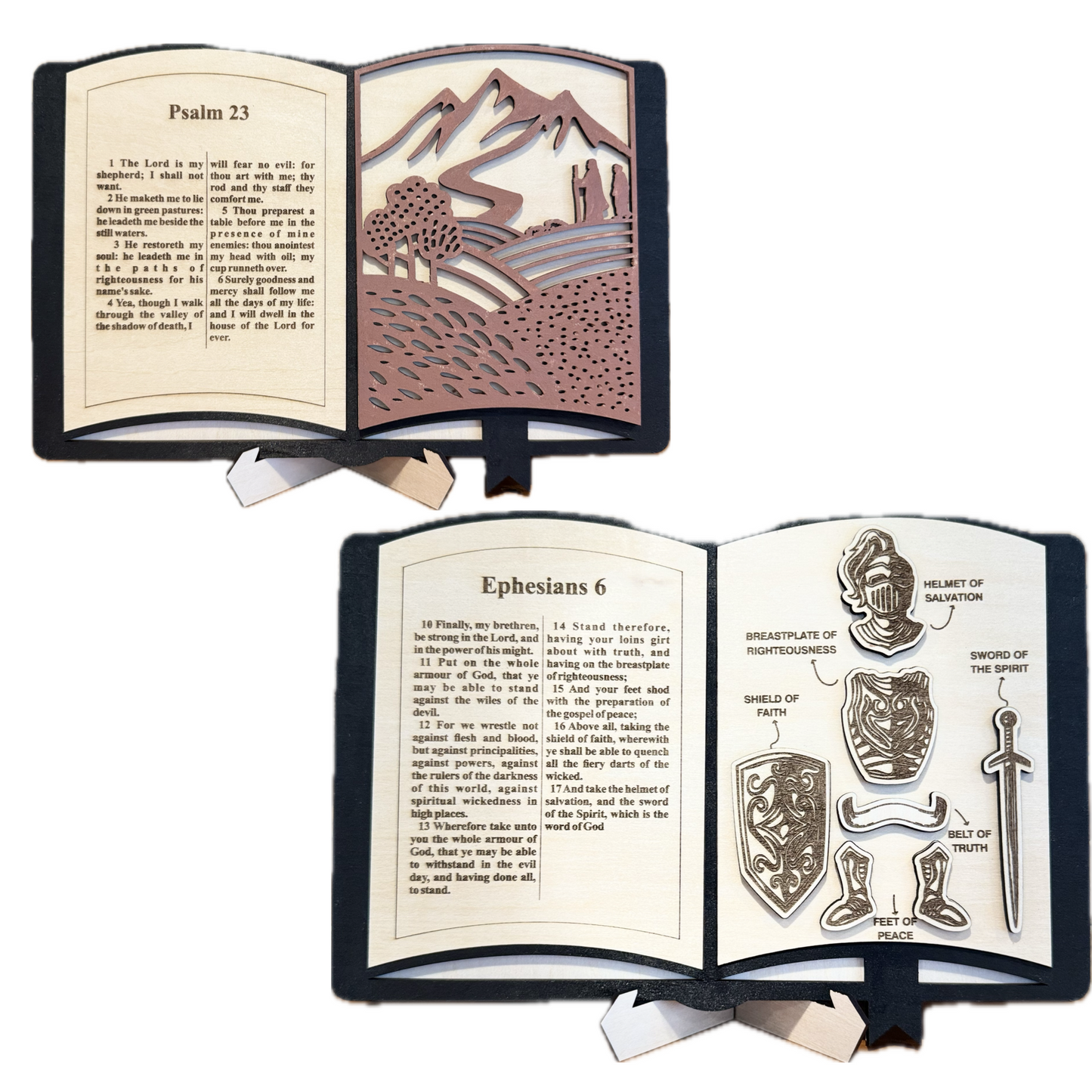Psalm 23 & Ephesians 6 Bible Book Display