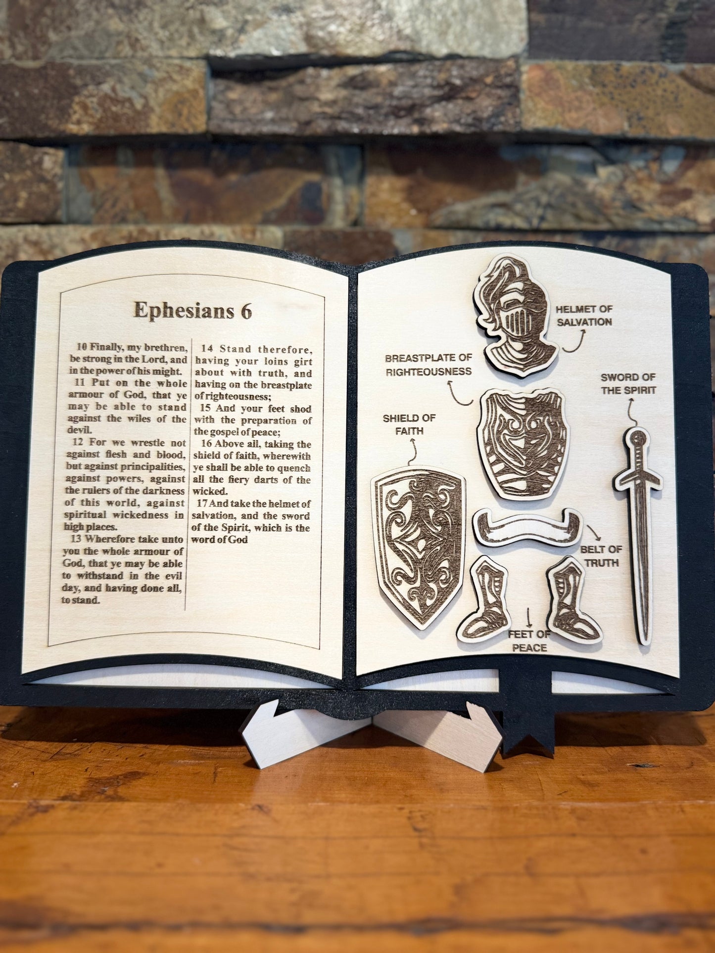 Psalm 23 & Ephesians 6 Bible Book Display
