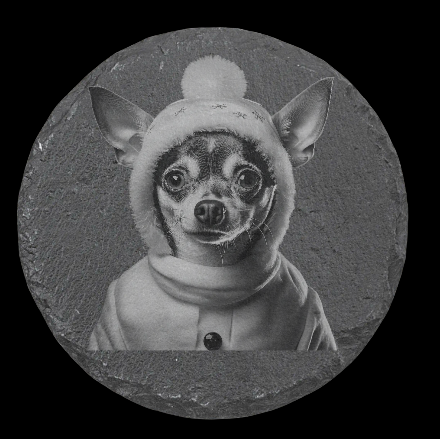 Chihuahua Slate Coaster