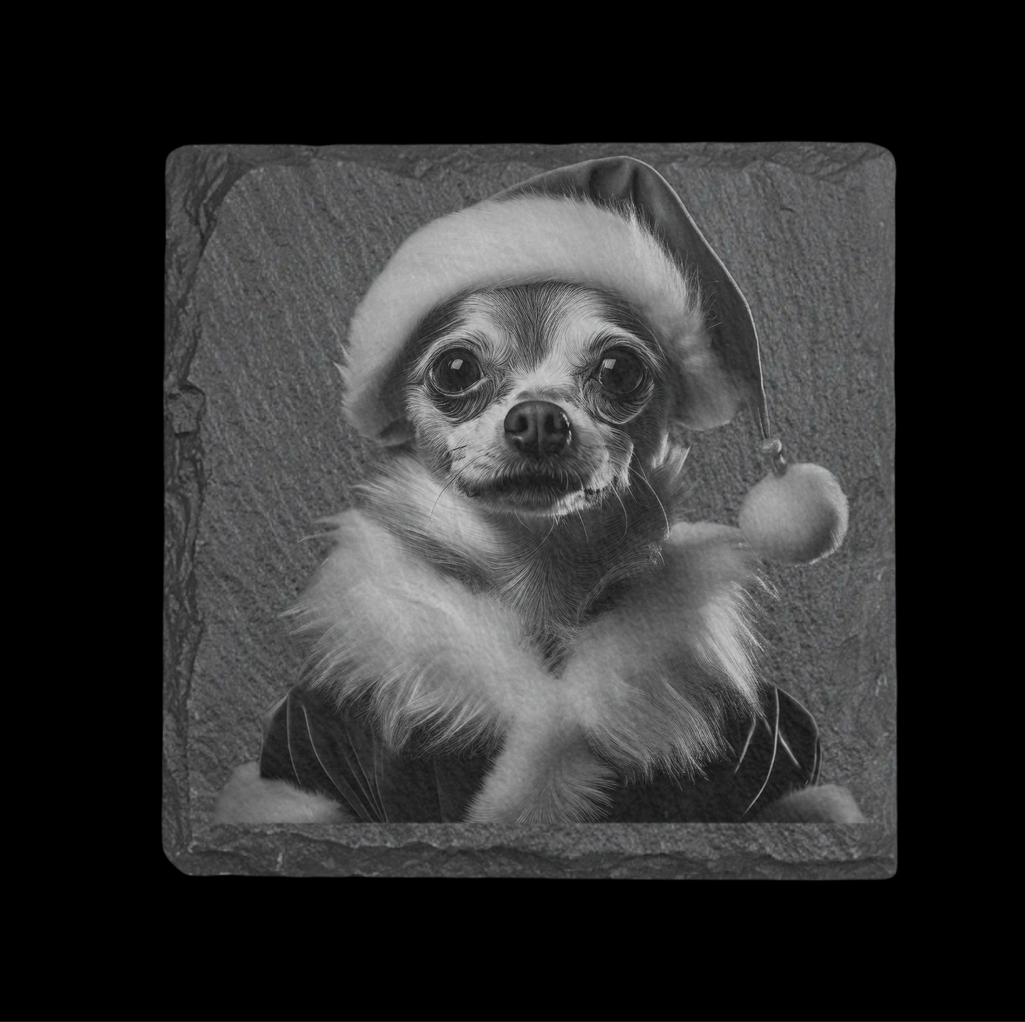 Chihuahua Slate Coaster