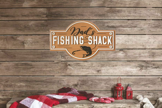 Dad’s Fishing Shack Wall Decor