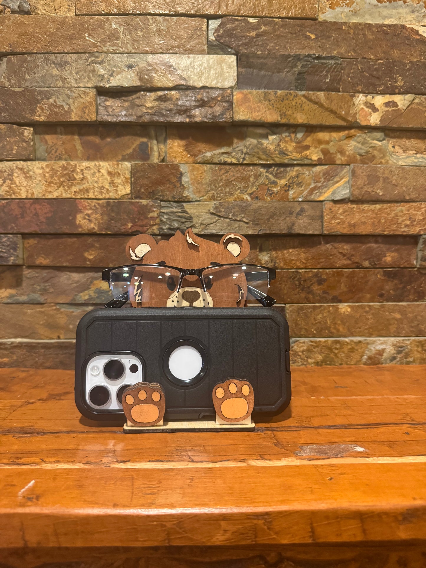 Teddy Glasses/Phone/Stationery Holder